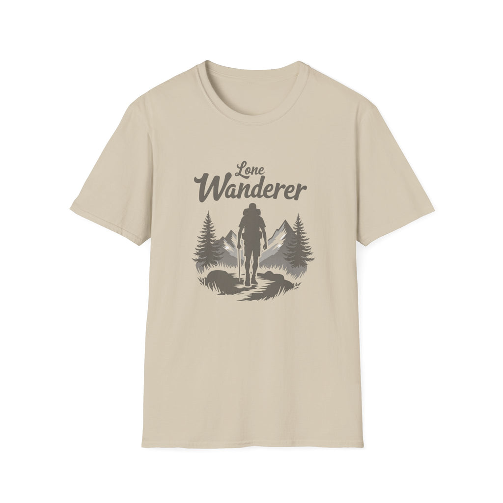 Lone Wanderer T-Shirt | Hiking Forest Silhouette