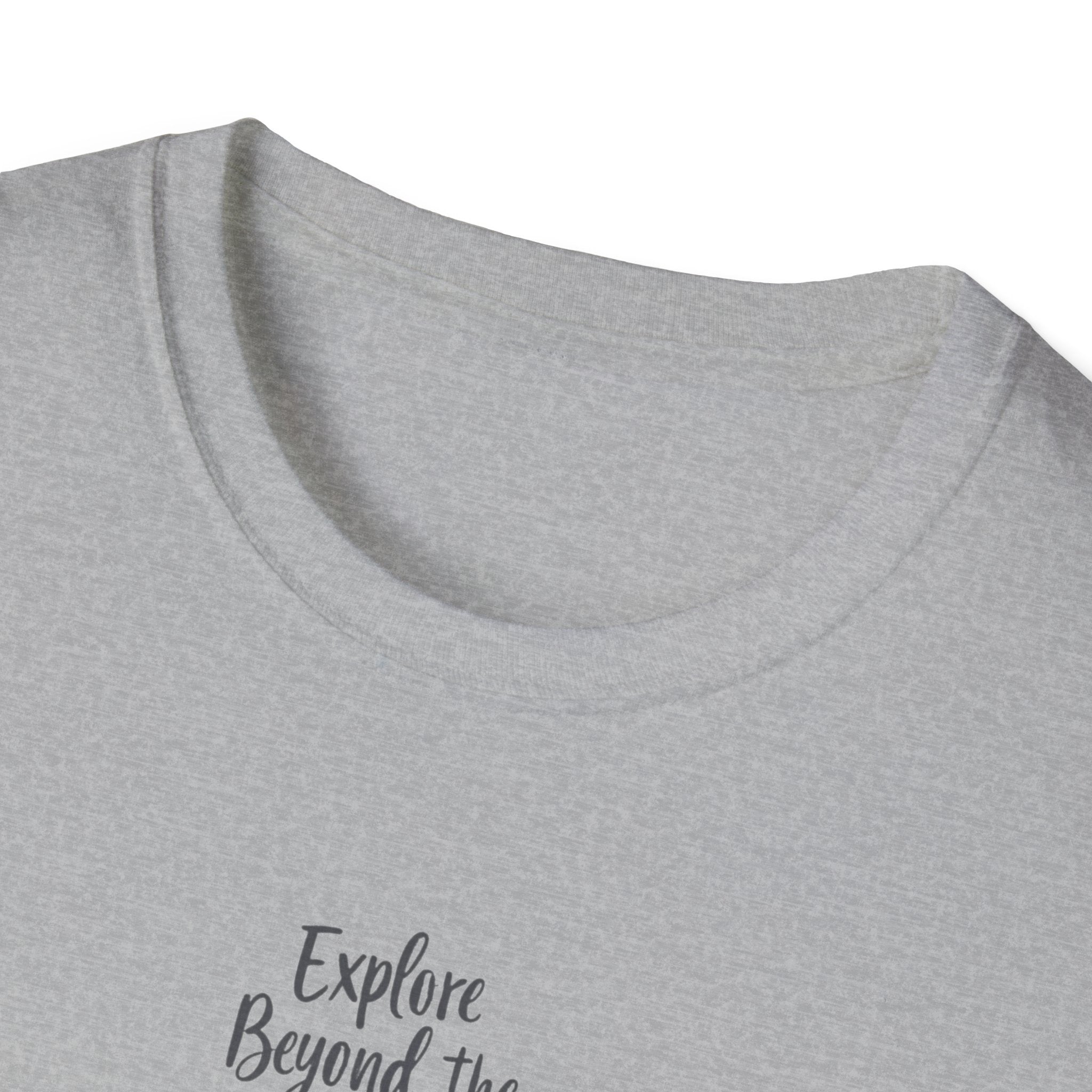 Explore Beyond the Horizon T-Shirt | Sunset Silhouette Adventure