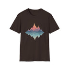Retro Peaks Reflection T-Shirt | Minimal Nature Tee