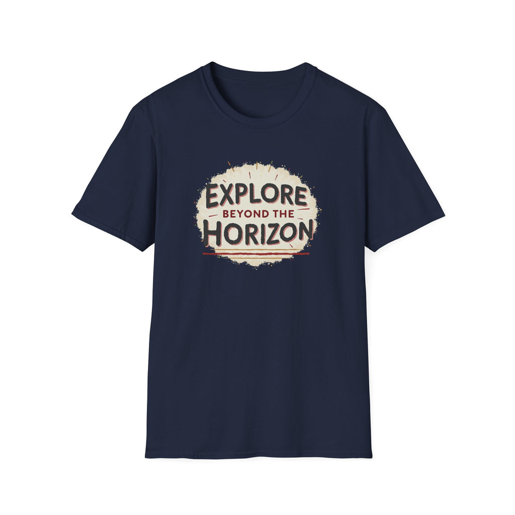Explore Beyond the Horizon T-Shirt | Adventure Compass Graphic