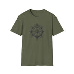 Compass Tattoo Style T-Shirt | Navigation Design