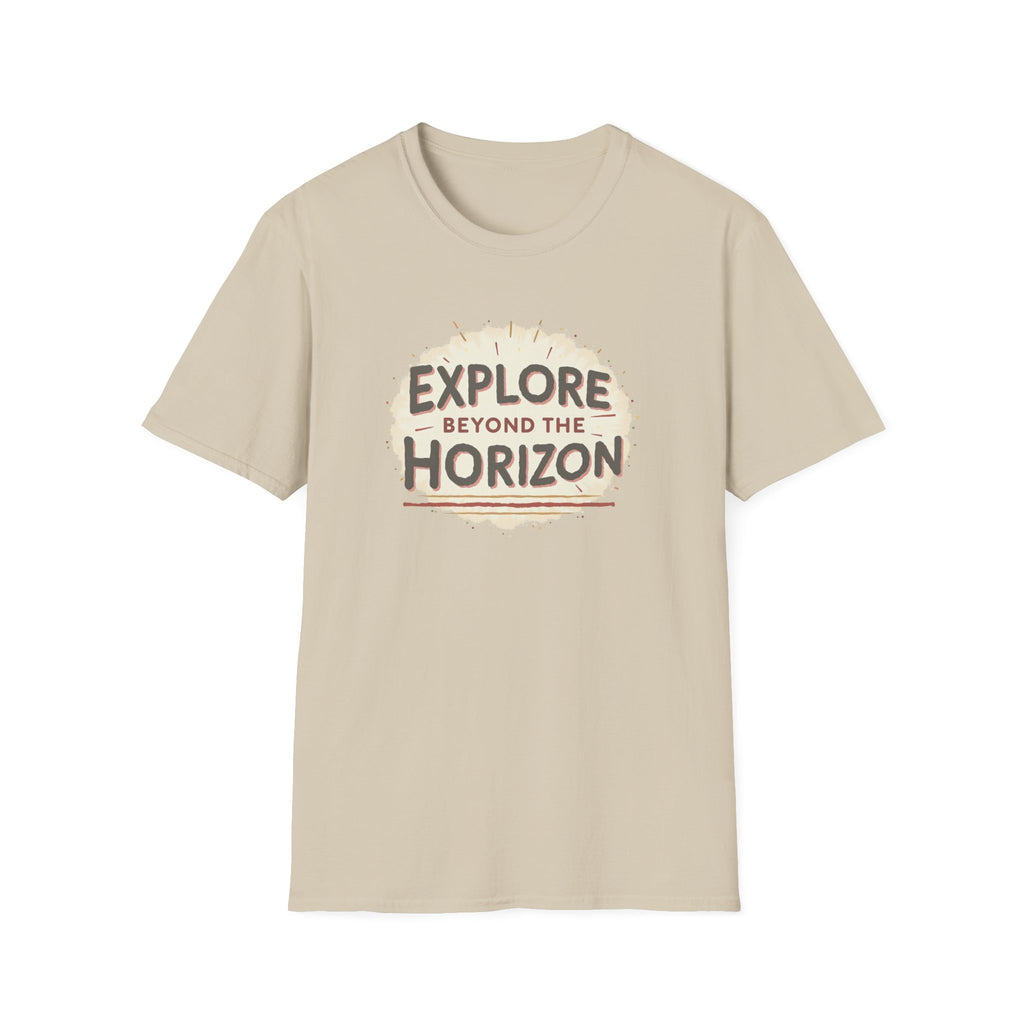 Explore Beyond the Horizon T-Shirt | Adventure Compass Graphic