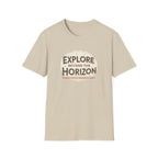 Explore Beyond the Horizon T-Shirt | Adventure Compass Graphic