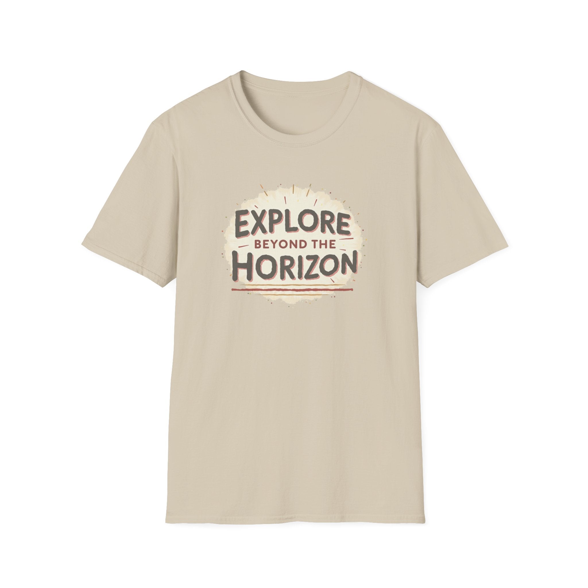 Explore Beyond the Horizon T-Shirt | Adventure Compass Graphic
