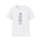 Sky Above Earth Below Peace Within T-Shirt | Minimal Nature Quote