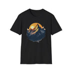 Golden Horizon T-Shirt | Scenic Mountain Graphic Tee