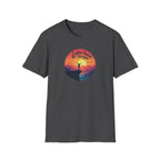 Explore Beyond the Horizon T-Shirt | Mountain Sunset Hiker Design