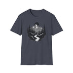 Mountain Landscape T-Shirt | Forest River Night Scene