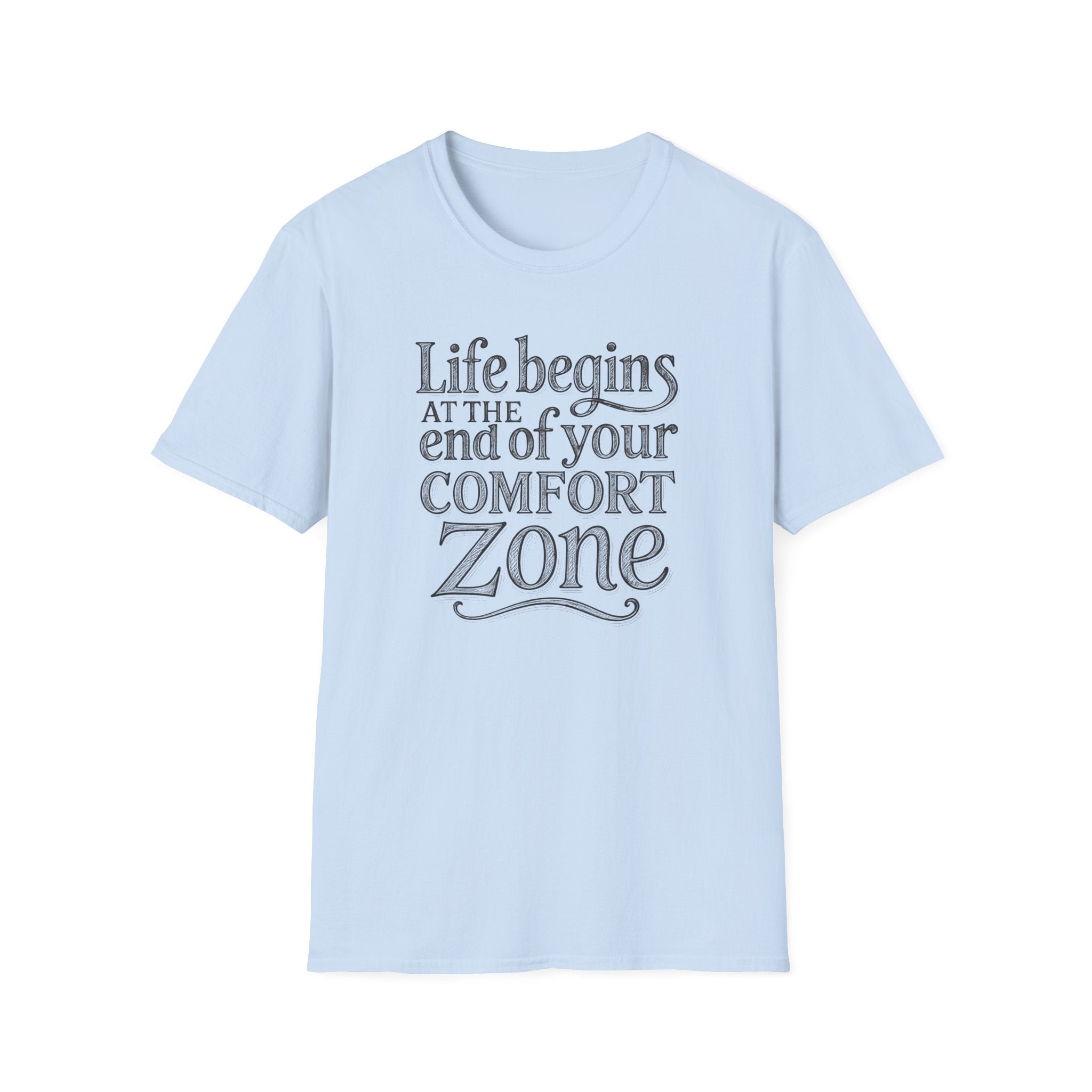 Life Begins at the End of Your Comfort Zone Etched | Motivational Quote