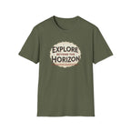 Explore Beyond the Horizon T-Shirt | Adventure Compass Graphic