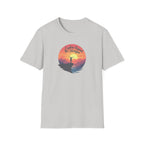 Explore Beyond the Horizon T-Shirt | Mountain Sunset Hiker Design