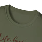 Life Begins At The End Of Your Comfort Zone T-Shirt | Gentle Motivational Quote