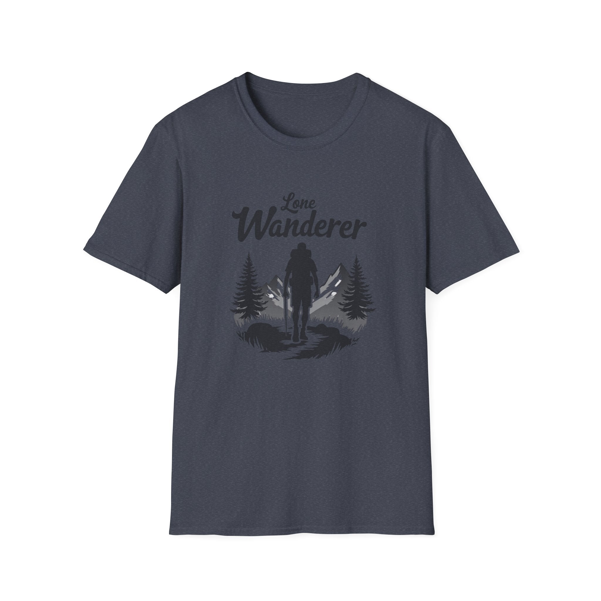 Lone Wanderer T-Shirt | Hiking Forest Silhouette