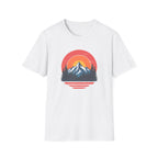 Retro Mountain Sunset Vibes | Vintage Outdoor Nature Tee