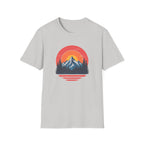 Retro Mountain Sunset Vibes | Vintage Outdoor Nature Tee