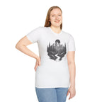 Mountain Landscape T-Shirt | Forest River Night Scene