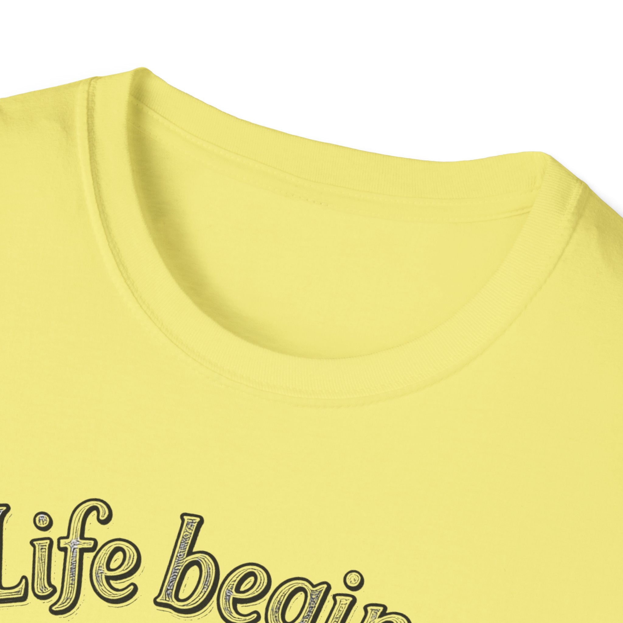 Life Begins at the End of Your Comfort Zone T-Shirt | Motivational Typography