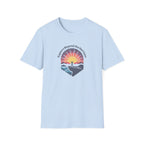 Explore Beyond the Horizon T-Shirt | Sunset Adventure Graphic