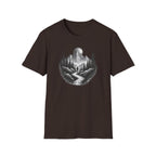 Mountain Moon Hiker T-Shirt | Forest Trail Graphic