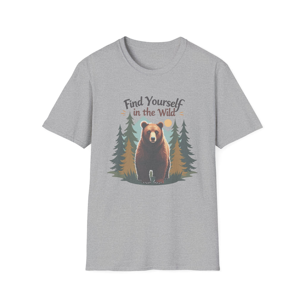 Find Yourself in the Wild | Grizzly Bear Adventure T-Shirt