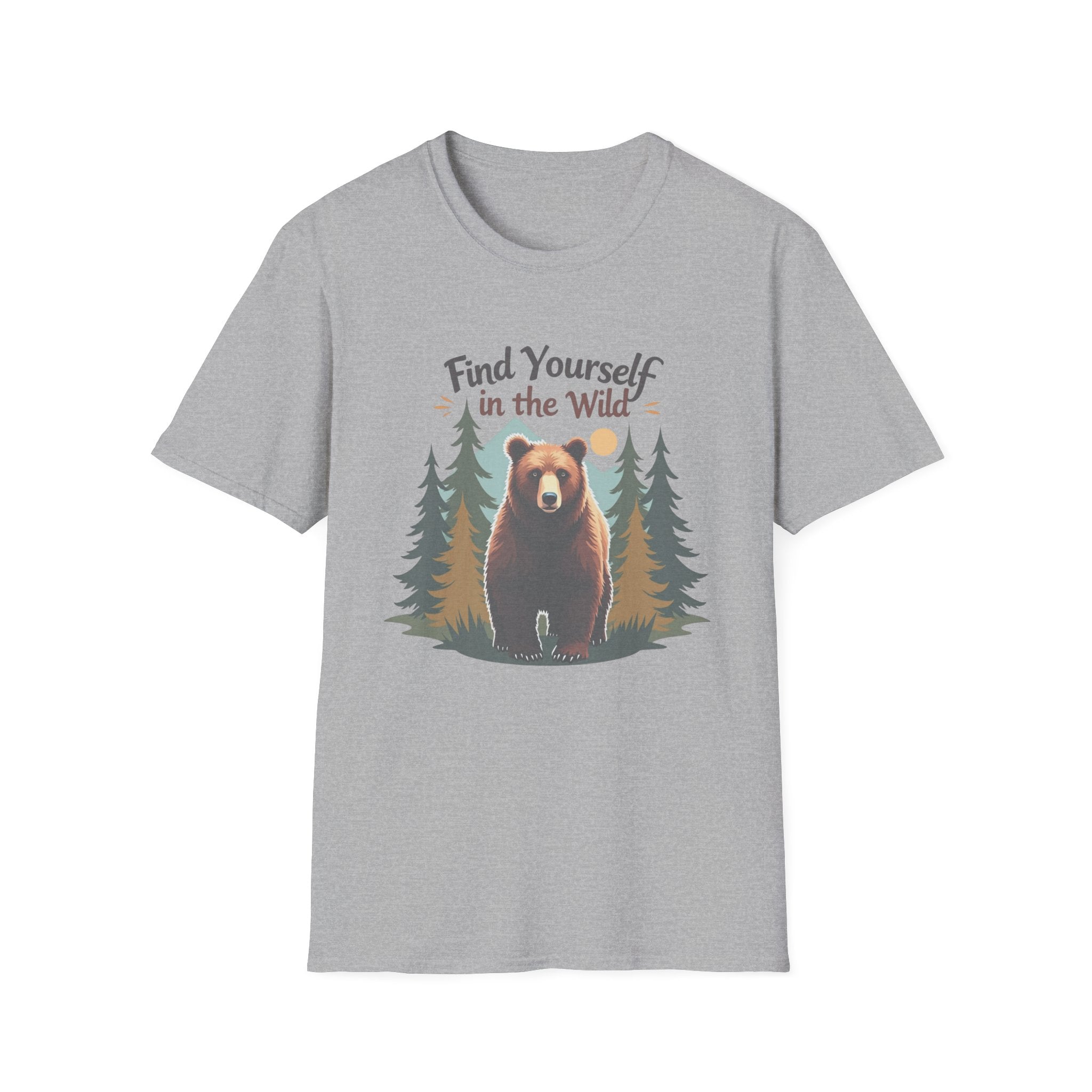 Find Yourself in the Wild | Grizzly Bear Adventure T-Shirt