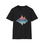 Retro Peaks Reflection T-Shirt | Minimal Nature Tee