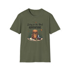 Living for the Next Adventure T-Shirt | Hiking Backpack Design