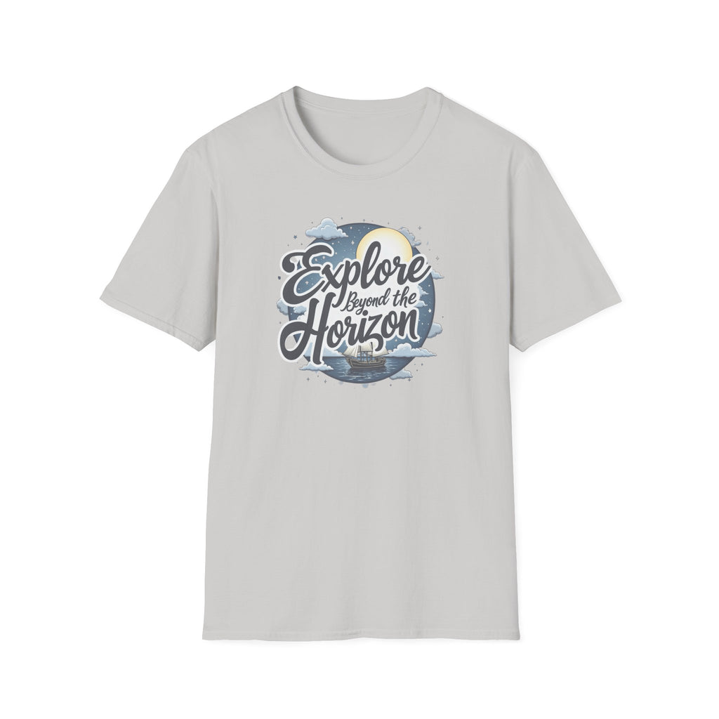 Explore Beyond the Horizon T-Shirt — Adventure Travel Graphic Tee