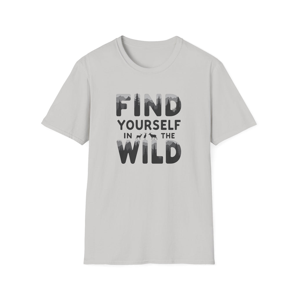 Find Yourself in the Wild T-Shirt | Adventure Typography Tee