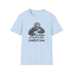 Life begins at the end of your comfort zone | Mountain adventure graphic T-Shirt