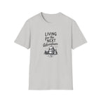 Living for the Next Adventure T-Shirt | Backpack Camping Illustration