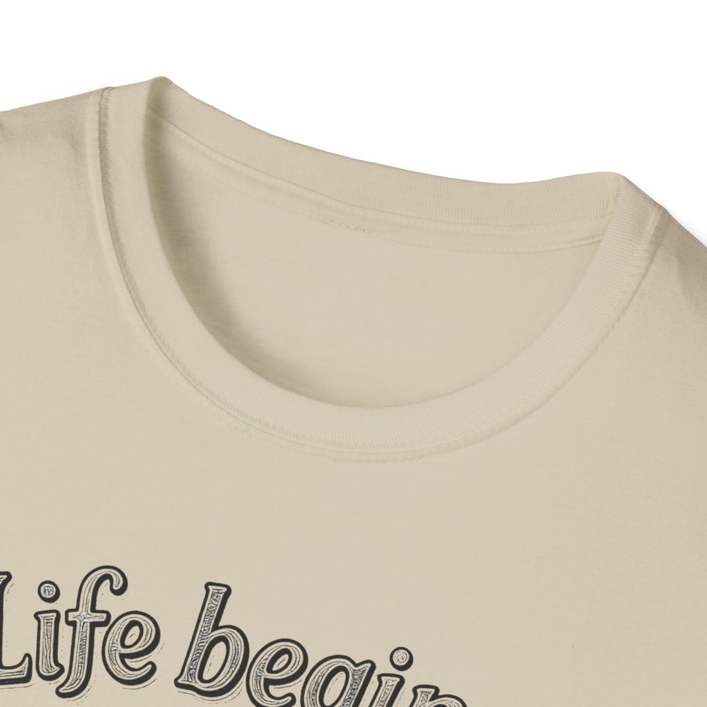 Life Begins at the End of Your Comfort Zone T-Shirt | Motivational Typography