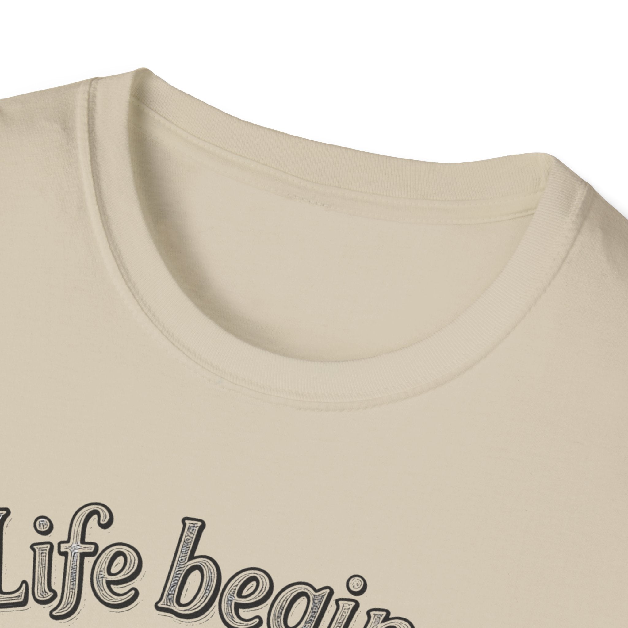 Life Begins at the End of Your Comfort Zone T-Shirt | Motivational Typography