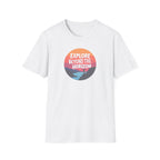 Explore Beyond the Horizon T-Shirt | Sunset Mountain Adventure