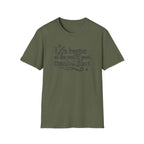 Life Begins at the End of Your Comfort Zone Tee | Inspirational Quote