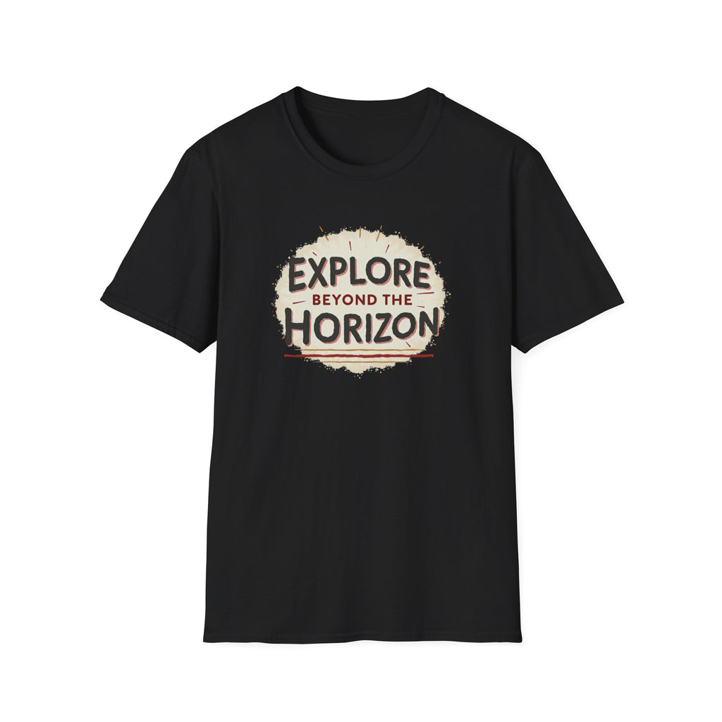 Explore Beyond the Horizon T-Shirt | Adventure Compass Graphic