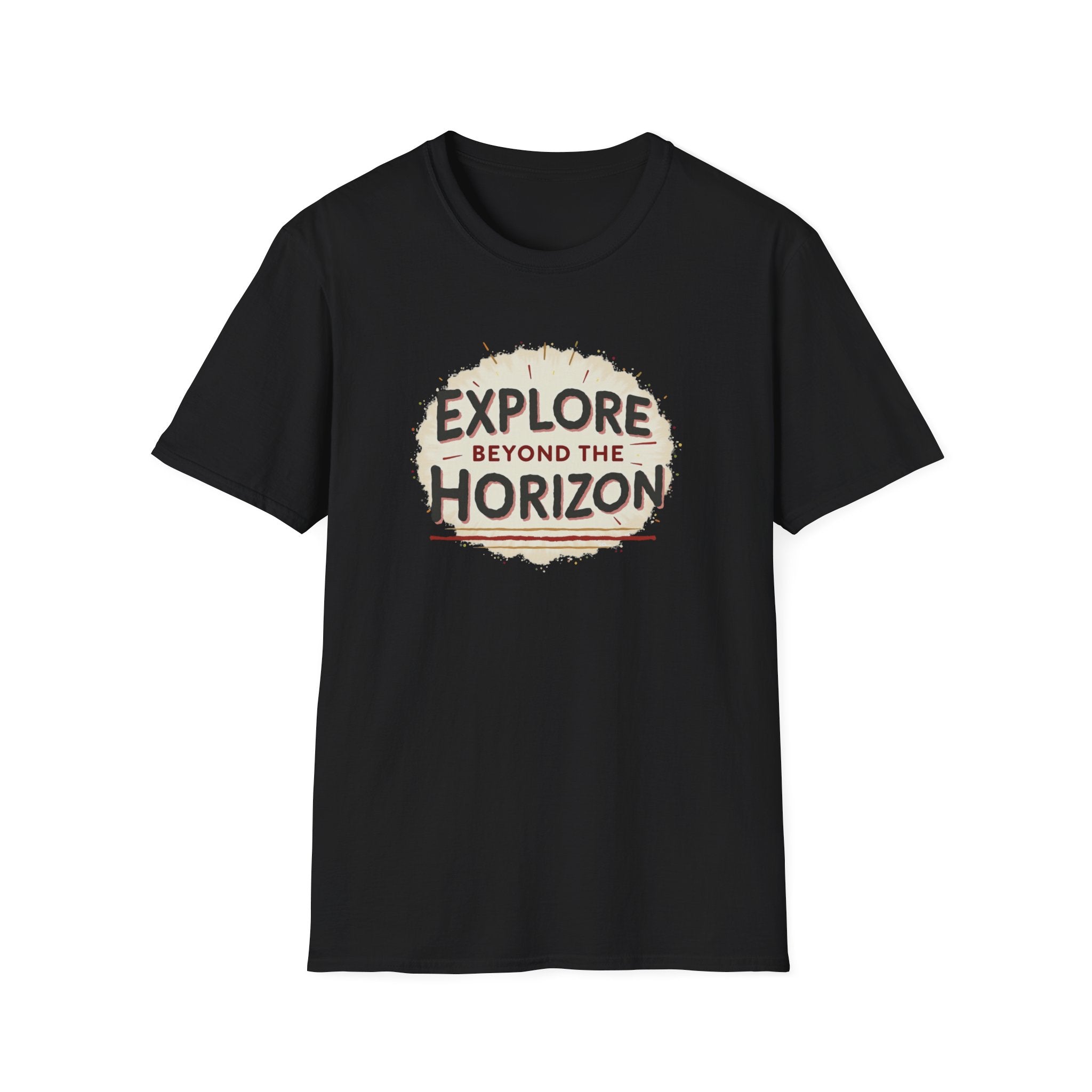 Explore Beyond the Horizon T-Shirt | Adventure Compass Graphic