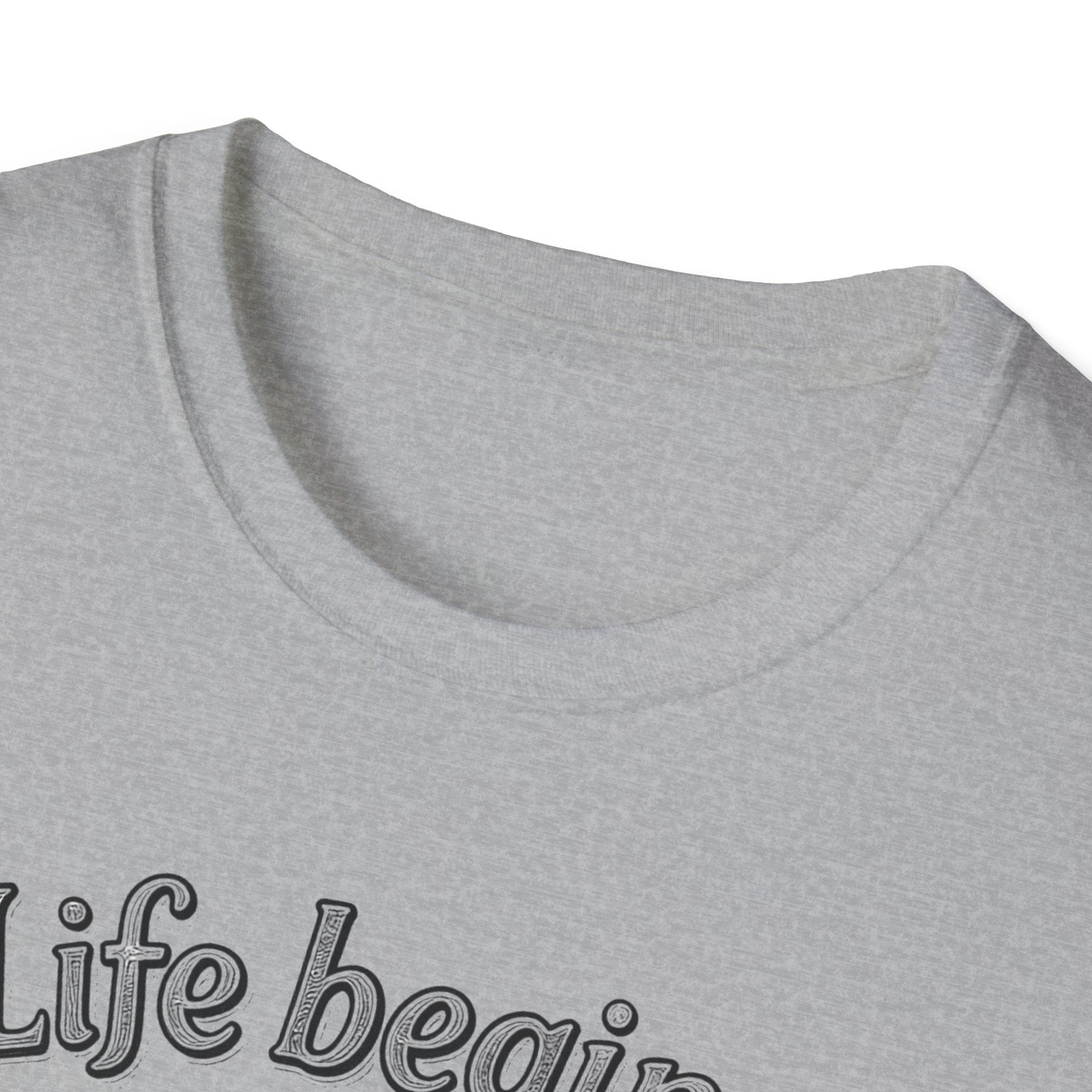 Life Begins at the End of Your Comfort Zone T-Shirt | Motivational Typography