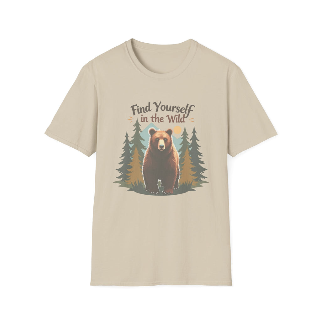 Find Yourself in the Wild | Grizzly Bear Adventure T-Shirt