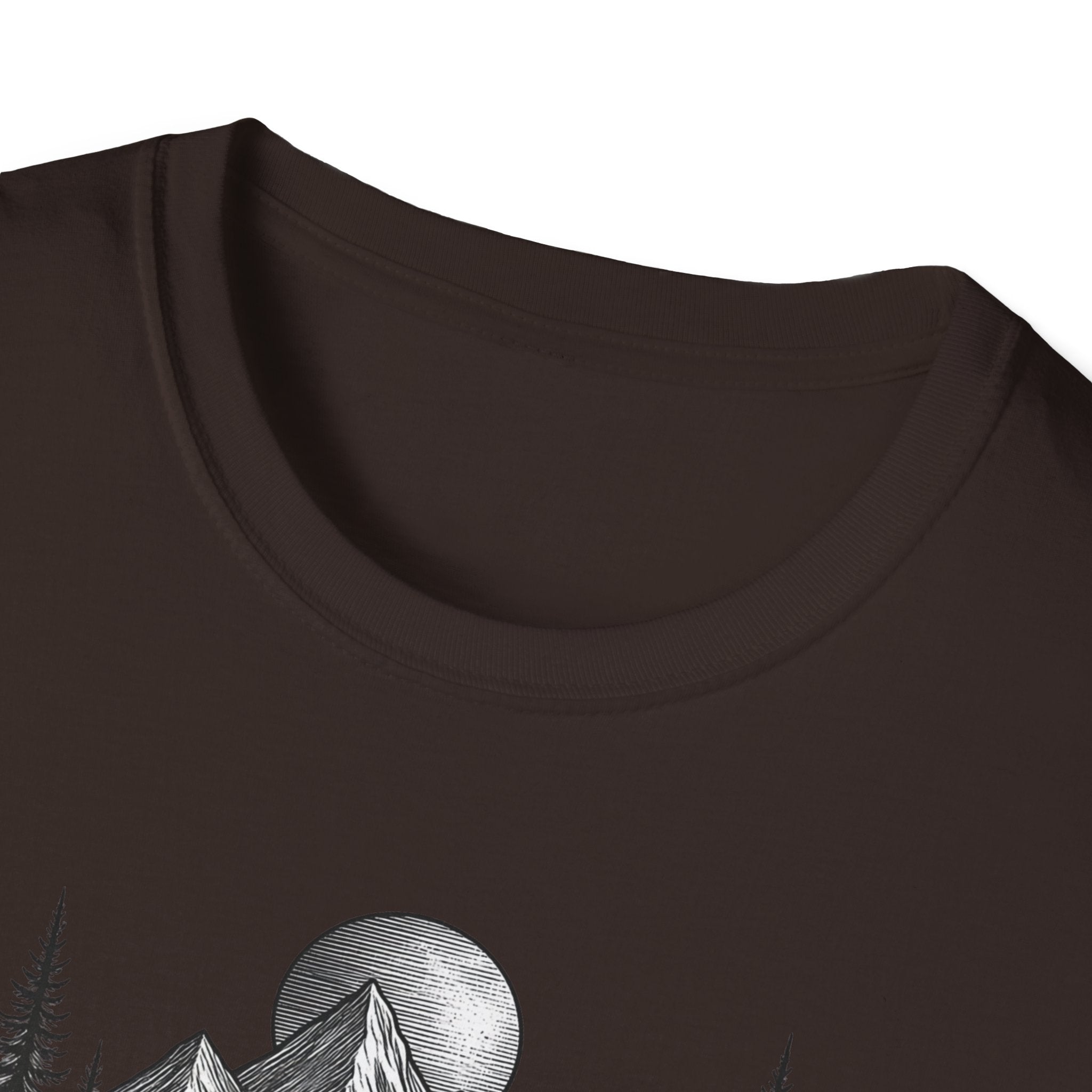 Mountain Moon Hiker T-Shirt | Forest Trail Graphic