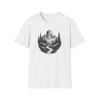 Mountain Moon Hiker T-Shirt | Forest Trail Graphic