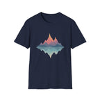 Retro Peaks Reflection T-Shirt | Minimal Nature Tee