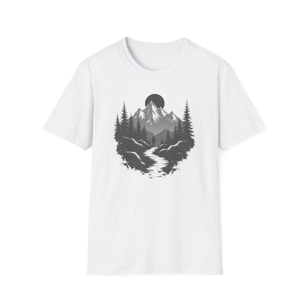 Mountain Landscape T-Shirt | Forest River Night Scene