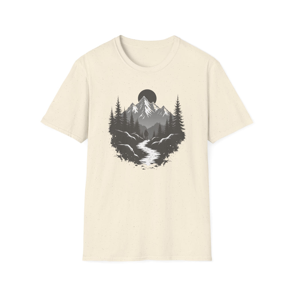 Mountain Landscape T-Shirt | Forest River Night Scene