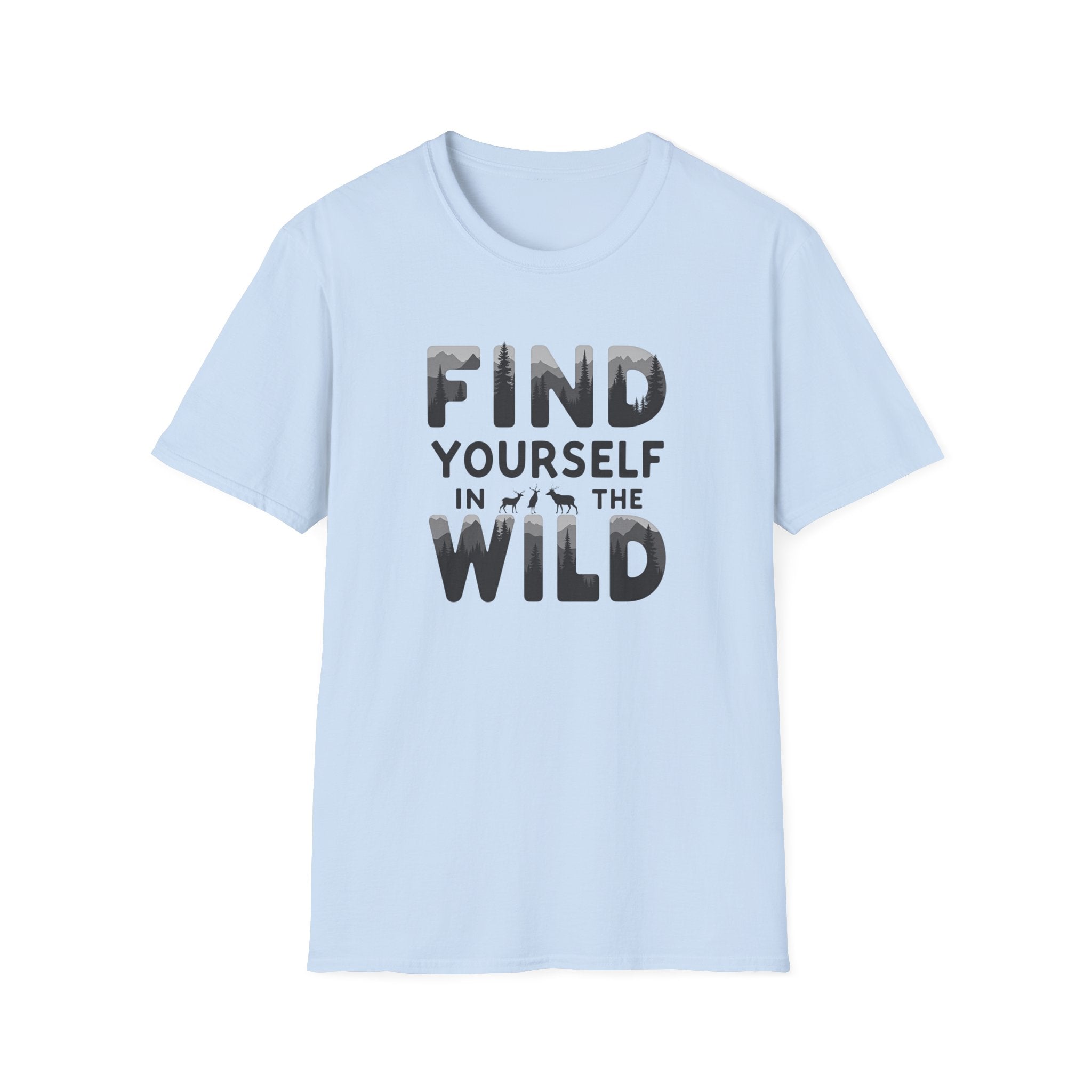 Find Yourself in the Wild T-Shirt | Adventure Typography Tee