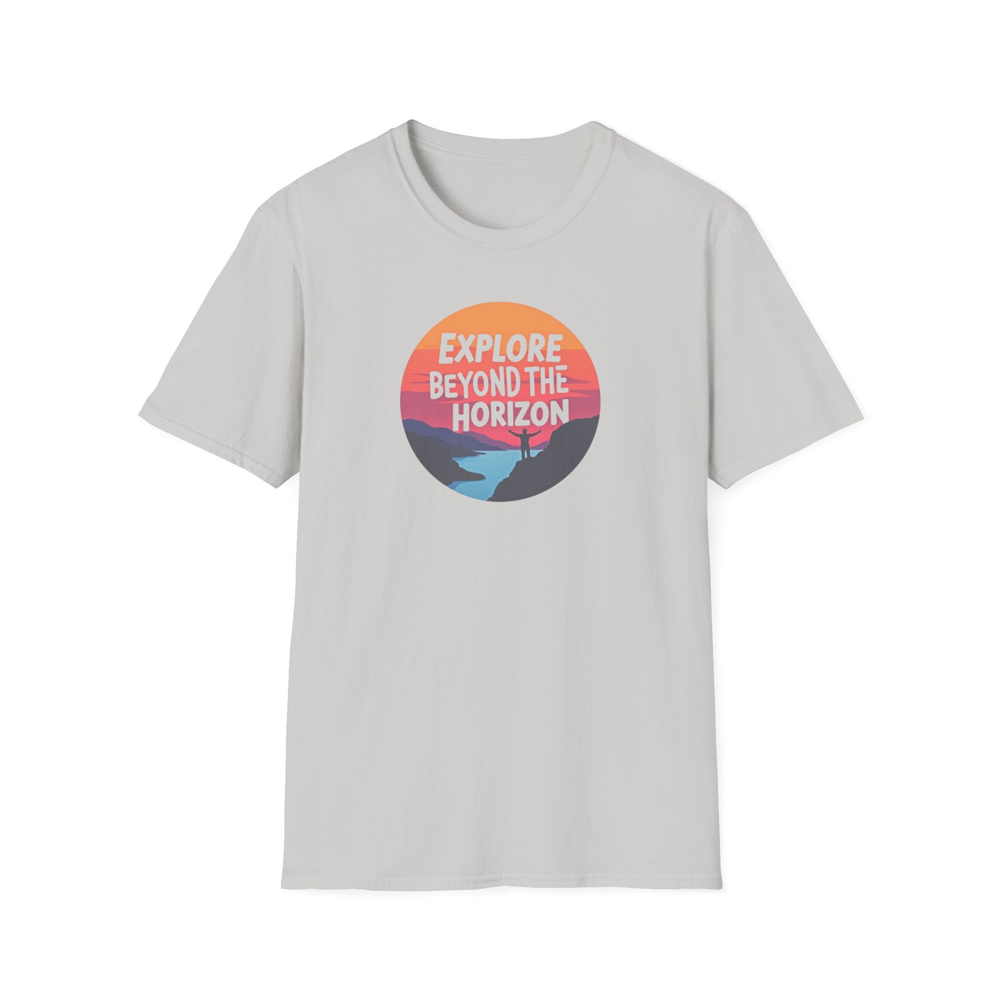 Explore Beyond the Horizon T-Shirt | Sunset Mountain Adventure