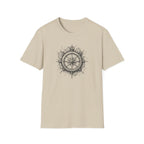 Compass Tattoo Style T-Shirt | Navigation Design