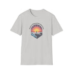 Explore Beyond the Horizon T-Shirt | Sunset Adventure Graphic