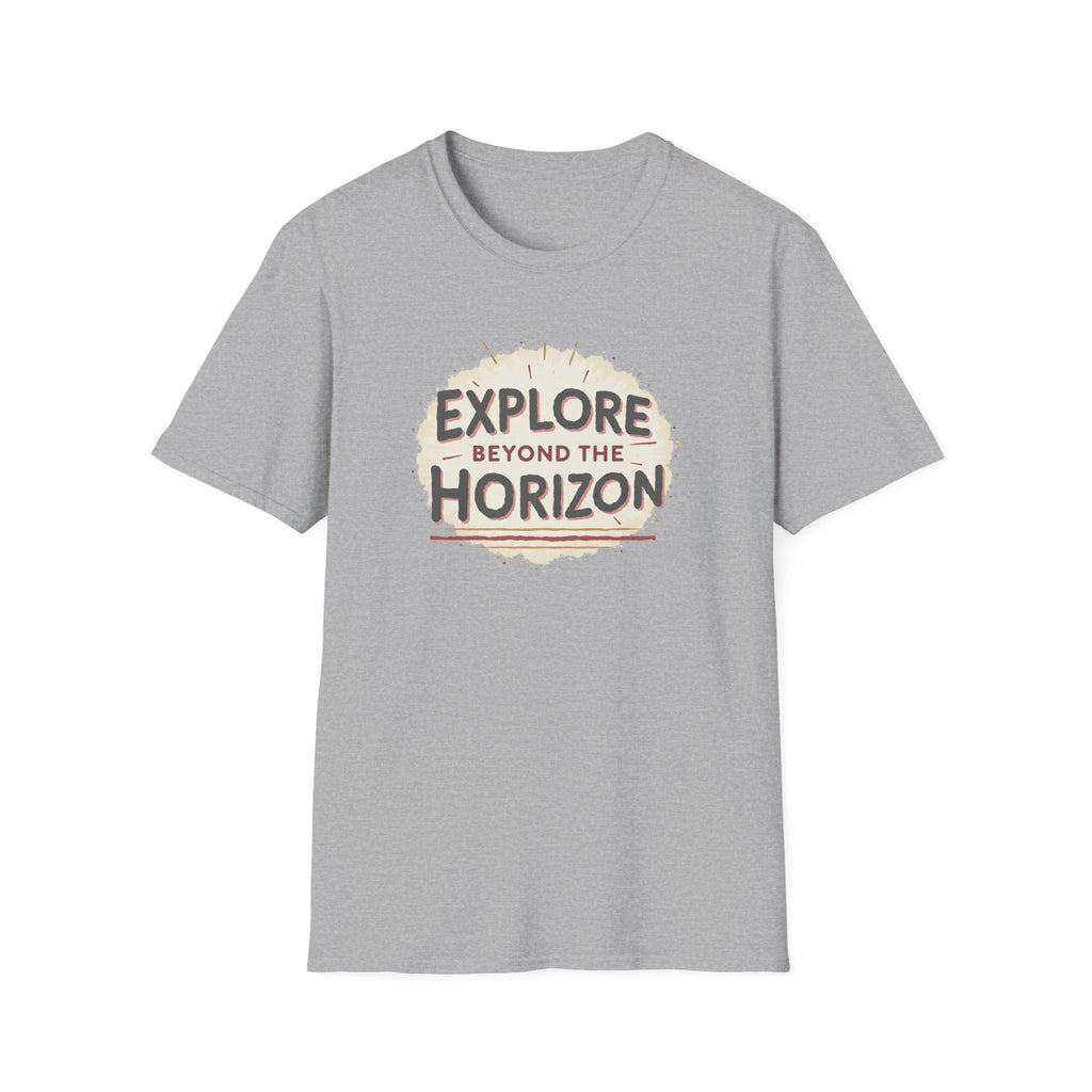 Explore Beyond the Horizon T-Shirt | Adventure Compass Graphic
