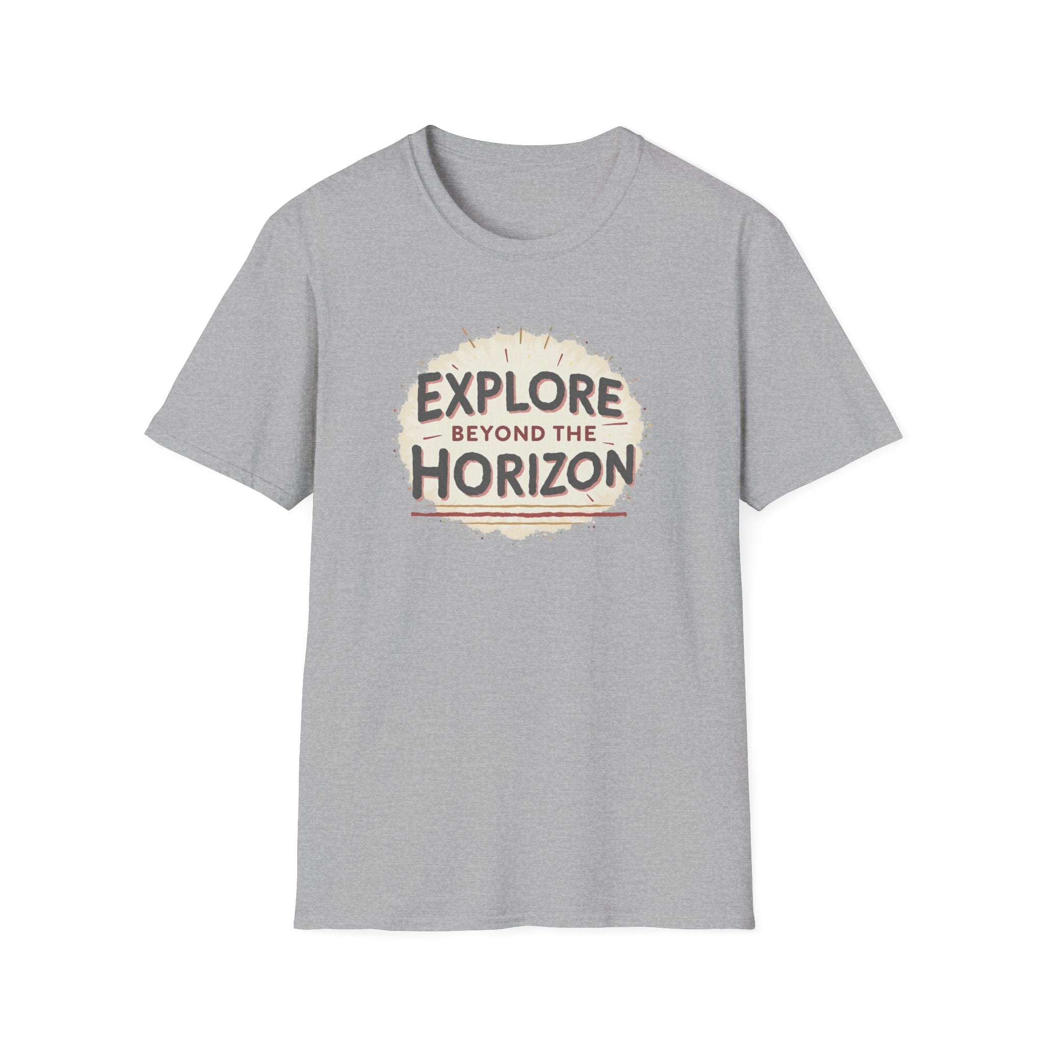 Explore Beyond the Horizon T-Shirt | Adventure Compass Graphic